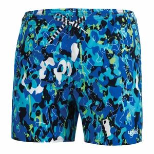 Uglies Youth Swim Trunks Turquoise Blue Abstract Pool Party Swimsuit YS